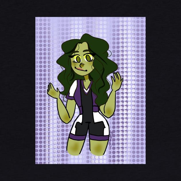 She Hulk! by MershadiesArt